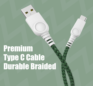 สายชาร์จและซิงค์ USB-A to C แบบถักไนลอน/พีวีซี คุณภาพพรีเมียม สำหรับอุปกรณ์แอนดรอยด์ ได้รับการรับรองมาตรฐาน RoHS/REACH รุ่น MH888 ขายส่ง - Product Image 2