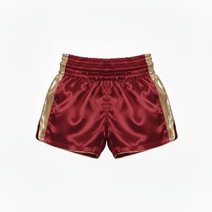 Pantalones Cortos de Muay Thai Personalizados con Lentejuelas, Cintura Elástica, Satén Plateado, Pantalones de Entrenamiento con Paneles Laterales Brillantes, Ropa de Boxeo Profesional - Product Image 3