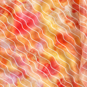 Tissu en organza transparent bleu nuit avec imprimé floral magenta et jaune - Product Image 2