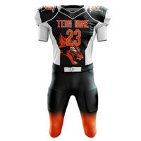 Ensemble maillot et pantalon de football américain personnalisé, vêtements de sport respirants pour l'entraînement et les matchs d'équipe, taille plus pour hommes, été