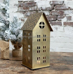 Lanterne décorative de noël en métal, lanterne de maison de bonne qualité, DESIGN classique, lanterne de noël en métal - Product Image 6