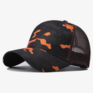 Unisex Camouflage Mesh Trucker Cap Adjustable Breathable Outdoor Baseball <b>Hat</b> Spring <b>Summer</b> Casual 6-Panel Style - Product Image 1