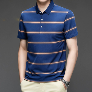 Polo pour homme de haute qualité 100% coton, personnalisable avec logo par transfert thermique, tissu tricoté, séchage rapide, respirant, uni - Product Image 3