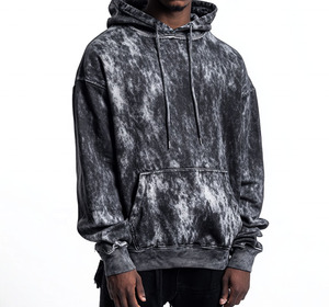 Sudadera con Capucha Oversize de Algodón 100% de Felpa, Estilo Casual Urbano, con Efecto Ácido, de Gran Gramaje, para Hombre - Tendencia Actual - Product Image 5