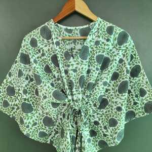 Custom Women Evening Print <b>Kaftan</b> Dress Cotton <b>Kaftan</b> Cotton 100% Hand Block Printed <b>Kaftans</b> Printed Cotton <b>Kaftan</b> <b>Beach</b> Wear - Product Image 1