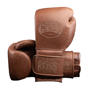 Guantes de Boxeo Cleto Reyes Marrones de Cuero Genuino con Logotipo Grabado, Guantes de Entrenamiento para Adultos - Product Image 2