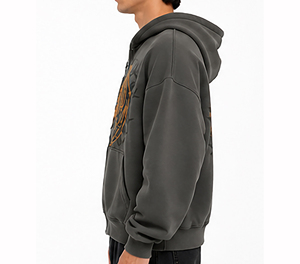 Sweat-shirt à capuche de luxe noir pour homme, en coton premium, style streetwear, décontracté, pour tous les jours - Product Image 3