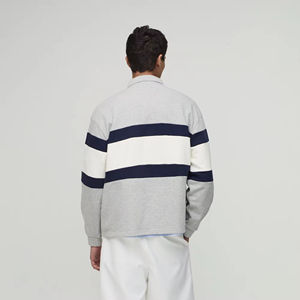 T-shirt de golf vintage en coton côtelé 100 %, manches longues, respirant, personnalisable pour hommes, côtelé sur mesure pour chemises OEM ODM - Product Image 2