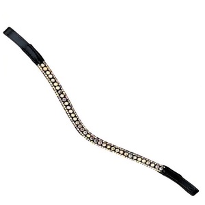 Made in India Buffalo Leather Horse brow band Premium Diamond Crystals Durable Handcrafted Design Elegant Sparkling Custom Color - Product Image 3