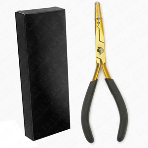 Professional Black Gold Stainless Steel Tape Hair Extension Pliers Custom Logo Salon Installation <b>Tool</b> OEM Available - Product Image 6