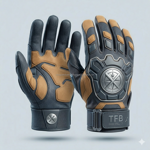 Guantes de Bateo de Béisbol para Zurdos, Personalizados, Tendencia 2026, Piel de Oveja, Puño Corto, Cierre de Gancho y Bucle, para Softbol, para Hombres Adultos - Product Image 1