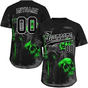 Maillot de baseball de haute qualité en sublimation, uniforme élégant à boutons pour les joueurs de l'équipe de baseball - Product Image 1
