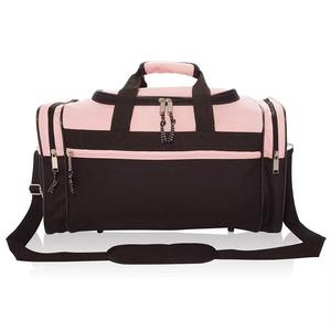 Bolsa Deportiva Rosa 600D con Ribete Negro y Asas Dobles para Deportes y Viajes, Bolsa de Entrenamiento Deportiva de Alta Calidad Diseñada para Jugadores - Product Image 2