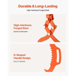 Pinze per Sollevamento Tronchi in Acciaio da 32 Pollici, a 2 Artigli Girevoli, Capacità 1543 LBS, Attrezzatura Forestale Timber Eagle - Product Image 5