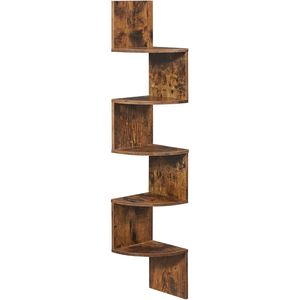 Libreria angolare a 5 ripiani per camera da letto, soggiorno, bagno, ufficio domestico - Product Image 2