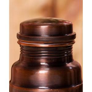 Thermos en cuivre au design vintage, bouteille d'eau portable de voyage avec couvercle - Product Image 3