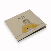 Pencetakan Buku Saku 4 Panel Kertas Kemasan Dompet CD dengan 2 Kantong