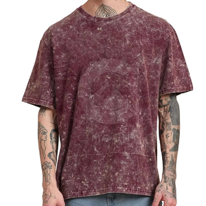 Microfiber Cotton Street Wear <b>Tshirt</b> Oversized Drop Shoulder T-shirt Custom High Quality Printing Heavy T Shirt for Men - Product Image 5