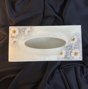 Epoxy Resin Tissue Holder Beaded Rim Design <b>Rectangle</b> Crafts Tissue Boxes Customized Royal <b>Coffee</b> <b>table</b> Decor Tissue Holder - Product Image 6