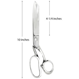 Tijeras de Sastre de Acero Inoxidable con Acabado Espejo, Afiladas y Duraderas, Hojas Rectas para Costura y Sastrería, Uso Profesional - Product Image 2