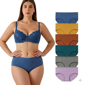 Braguitas Hipster Súper Suaves para Mujer, Tejido Liso, Transpirable, Elástico, Cobertura Completa, Uso Diario, Agradable a la Piel, Venta al Por Mayor - Product Image 1