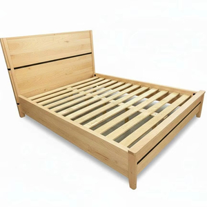 Premium Modern Solid Wood Mango <b>Bed</b> <b>Frame</b> Bedroom Indoor Eco-Friendly Factory Direct OEM ODM Custom Wholesale - Product Image 1