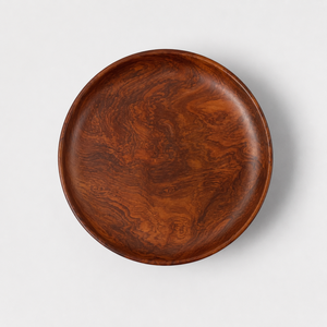 Elegante Soporte de Madera Tradicional Hecho a Mano y Ecológico para Platos, con Superficie Lisa y Base de Pedestal Resistente, de Alta Calidad para Sala de Estar o Interiores - Product Image 6