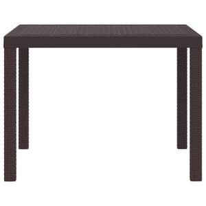 Tavolo da giardino in polyrattan marrone 39,37 x 39,37 x 28,74 pollici Tavoli da esterno - Product Image 2