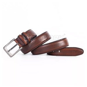 Cinturón de Cuero Premium, Cinturón de Cuero Clásico con Bordes Refinados y Hebilla Resistente para un Uso Diario Duradero - Product Image 3