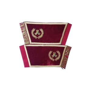 Nueva llegada de Thw Fabric Studio: Par de puños de oficial masónico (Regalia Masónica) - Regalia Masónica - Product Image 5