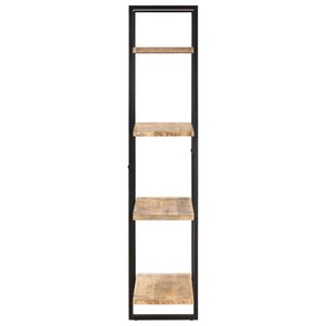 Libreria in legno di Mango grezzo a 4 livelli 31.5 "x 15.7" x 70.9 "-una soluzione di archiviazione elegante e duratura - Product Image 3
