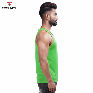 Factory Price Breathable Men Sports Mesh Sleeveless Mesh <b>Singlets</b> for Men Transparent Vest for Sale Transparent Vest - Product Image 6