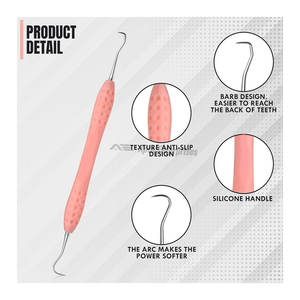 Dental Tartar Scraper Double Ended Stainless Steel Manual Scaler Plaque Tartar Removal Premium Oral Care Tool Dentists - Product Image 2