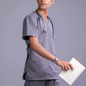 Uniformes Médicos de Tela Elástica, Fáciles de Usar, con un Nuevo y Moderno Diseño, Resistentes al Sudor, Uniformes de Hospital de Primera Calidad - Product Image 5