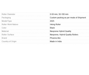 Rodillo de Goma de Alta Calidad para Máquina de Impresión Offset, Rodillo de Transferencia de Tinta Duradero para Imprenta Industrial - Product Image 5