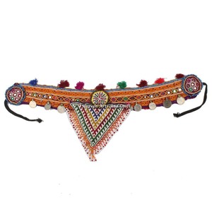 Cinturón Vintage para Danza del Vientre, Cinturón Tradicional Afgano Kuchi Tribal BB051A Old Banjara Real Vintage, Cinturones con Cuentas Hechos a Mano - Product Image 1
