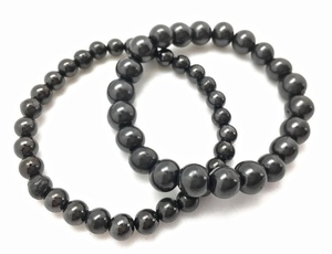 Pulseras de Cristal de Shungita para Chakra y Feng Shui, Diseño Elegante con Cuentas de Primera Calidad, Venta al Por Mayor - Product Image 2