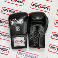 Gants de boxe Fairtex personnalisés, logo sur mesure, gants de Muay Thai Fairtex à lacets, gants Fairtex ODM