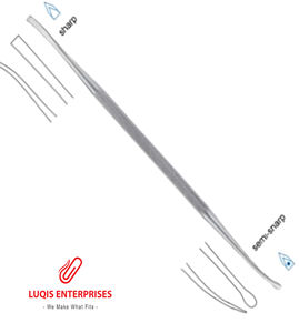 Élévateur de cartilage nasal double extrémité Daniel Cakir Perichondrium, instrument chirurgical ORL en acier inoxydable de haute qualité - Product Image 1