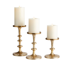 Candelabro de Lujo para Decoración del Hogar, Acabado Dorado de Primera Calidad, Portavelas Decorativo de Aluminio Fundido, Hecho a Mano y Personalizado - Product Image 4