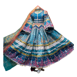 Vestidos Afganos Personalizados en Diseños y Tallas a Medida para Mujer, 100% Hechos a Mano con Bordado de Alta Calidad, Vestidos Kuchi Afganos para Bodas y Regalos - Product Image 1
