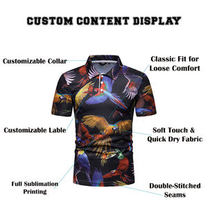 Custom <b>Men's</b> Active Sportswear <b>T</b> <b>Shirt</b> Quick Dry Polyester Fabric with Full Color Sublimation Printing - Product Image 3