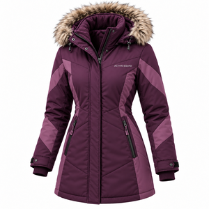 <b>Women's</b> <b>Winter</b> <b>Parka</b> Jacket Waterproof Hooded Warm Coat with Cotton Filling Casual Plus Size Sports Jacket Wholesale - Product Image 2