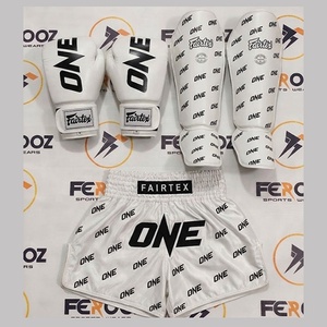 Ensemble de Muay Thai Fairtex en cuir véritable blanc, ensemble d'entraînement d'arts martiaux de qualité supérieure, OEM pour adultes, best-seller - Product Image 1