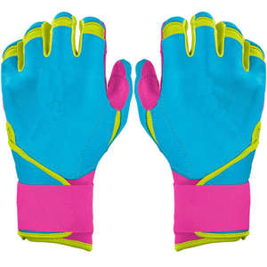 Vente directe usine – Gants de frappe de baseball tendance en cuir de qualité supérieure, logo personnalisé, manchette longue, ambidextres, fermeture auto-agrippante - Product Image 1