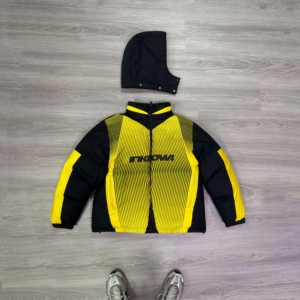 Veste d'hiver rembourrée en duvet de haute qualité personnalisée pour hommes, veste courte épaisse avec capuche amovible - Product Image 6