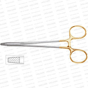 Pinces à fils Onyx, porte-aiguilles 6″, mâchoires robustes en carbure de tungstène, calibre 18, pour sutures chirurgicales plastiques par Vaslcare - Product Image 2