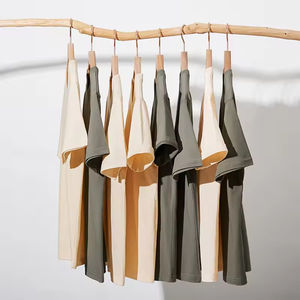 Camisetas Boxy para Hombre, Personalizadas con Logotipo, Cuello Redondo, 100% Algodón, Camisetas Casuales de Punto, Diseño Naranja y Negro - Product Image 3