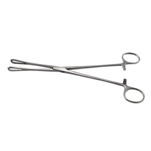Pinces de maintien en éponge Rampley de qualité supérieure, 25 cm, mâchoires ovales dentelées, acier inoxydable, instruments chirurgicaux médicaux gynécologiques, CE ISO - Product Image 3