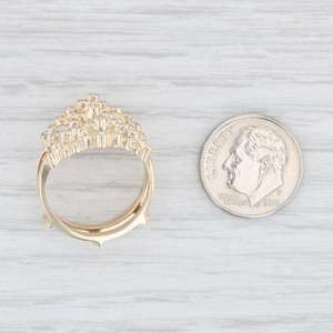 Elegante Vintage Glam Declaración Anillo de moda 18K Chapado en oro CZ Diamante Plata de Ley 925 - Product Image 5